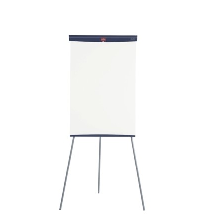 Nobo Pizarra Caballete Basico de Acero 680x1840mm - Superficie Magnetica - Bandeja para Rotuladores - Color Blanco