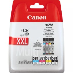 Canon CLI581XXL Pack de 4 Cartuchos de Tinta Originales - 1998C005