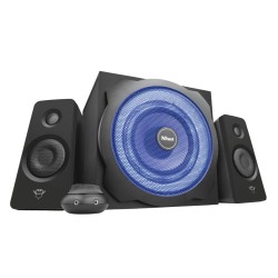 Trust Gaming GXT 628 Tytan Altavoces 2.1 120W - Subwoofer 30W con Iluminacion LED - Cable de 1.75m - Color Negro