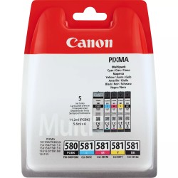 Canon PGI580/CLI581 Pack de 5 Cartuchos de Tinta Originales - 2078C005