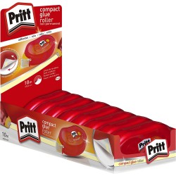 Pritt Micro Roller Expositor de 8 Cintas Correctora 8.4mm x 10m - Adhesivo Removible - Aplicacion Limpia - Preciso - Reciclable