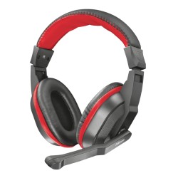 Trust Gaming Ziva Auriculares con Microfono - Microfono Plegable - Diadema Ajustable - Almohadillas Acolchadas - Cable de 1.80m 