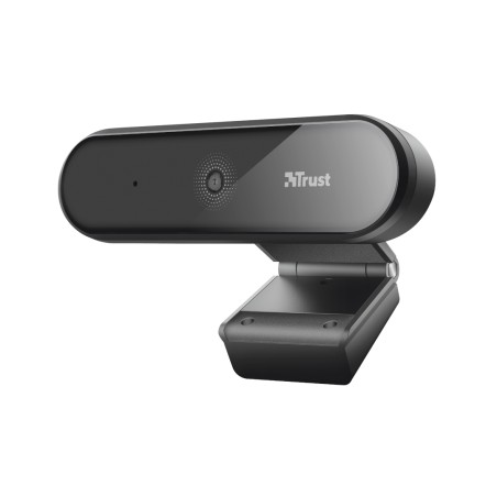 Trust Tyro Webcam Full HD 1080p USB 2.0 - Microfono Incorporado - Enfoque Automatico - Angulo de Vision 64º - Tripode Incluido -