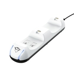 Trust Gaming GXT 251 Base de Carga Doble PS5 - Color Blanco