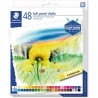 Staedtler 2430 Pack de 48 Tizas Pastel Suave - Excelentes para Mezclar Colores - Resistencia a la Luminosidad - Colores Surtidos