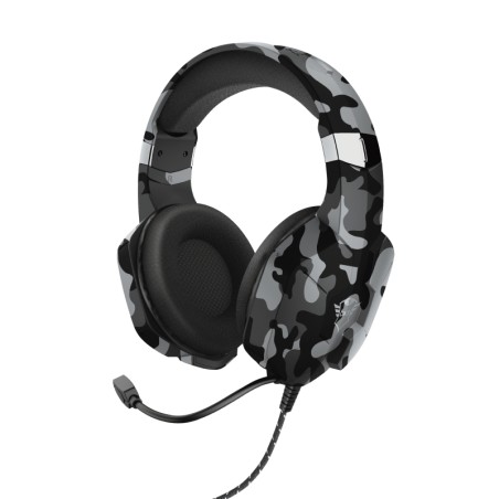 Trust Gaming GXT 323K Carus Auriculares con Microfono - Microfono Flexible - Diadema Ajustable - Amplias Almohadillas - Altavoce