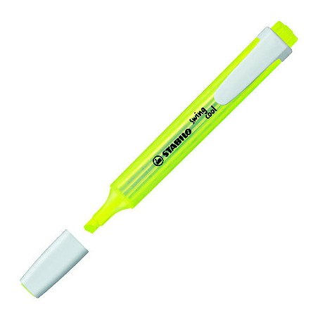 Stabilo Swing Cool Marcador Fluorescente - Cuerpo Plano - Punta Biselada - Trazo entre 1 y 4mm - Tinta con Base de Agua - Antise
