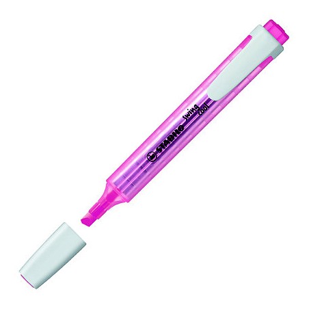 Stabilo Swing Cool Marcador Fluorescente - Cuerpo Plano - Punta Biselada - Trazo entre 1 y 4mm - Tinta con Base de Agua - Antise