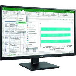 LG Monitor LED 27" LED IPS FullHD 1080p - Respuesta 5ms - Angulo de Vision 178º - Regulable en Altura, Inclinable y Giratorio - 