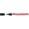 Edding 3000 Rotulador Permanente - Punta Redonda de 1.5mm - Trazo entre 1.5 y 3mm - Recargable - Secado Rapido - Color Negro