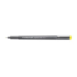 Staedtler Pigment Liner 308 Rotulador Calibrado - Trazo 0.3mm - Secado Rapido - Color Amarillo
