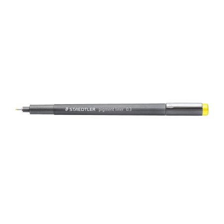 Staedtler Pigment Liner 308 Rotulador Calibrado - Trazo 0.3mm - Secado Rapido - Color Amarillo