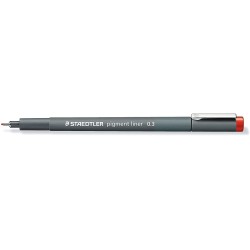 Staedtler Pigment Liner 308 Rotulador Calibrado - Trazo 0.3mm - Secado Rapido - Color Rojo