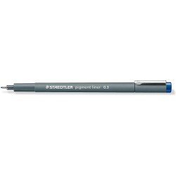 Staedtler Pigment Liner 308 Rotulador Calibrado - Trazo 0.3mm - Secado Rapido - Color Azul