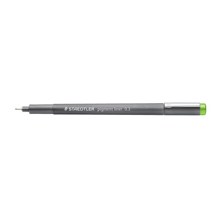Staedtler Pigment Liner 308 Rotulador Calibrado - Trazo 0.3mm - Secado Rapido - Color Verde Claro