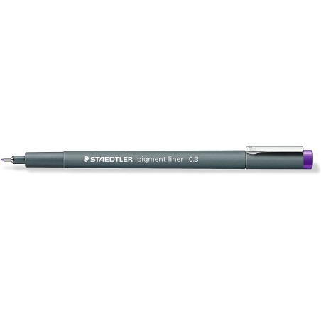 Staedtler Pigment Liner 308 Rotulador Calibrado - Trazo 0.3mm - Secado Rapido - Color Violeta