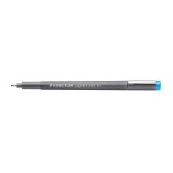 Staedtler Pigment Liner 308 Rotulador Calibrado - Trazo 0.5mm - Secado Rapido - Color Azul Claro
