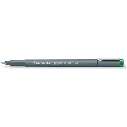 Staedtler Pigment Liner 308 Rotulador Calibrado - Trazo 0.5mm - Secado Rapido - Color Verde