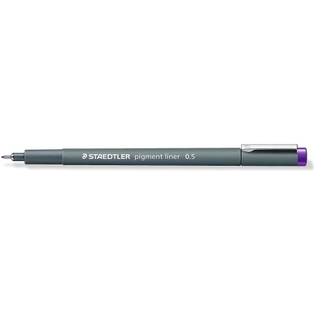 Staedtler Pigment Liner 308 Rotulador Calibrado - Trazo 0.5mm - Secado Rapido - Color Violeta