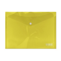 Ingraf Sobre con Cierre de Broche - Polipropileno - Tamaño A4 - Color Amarillo