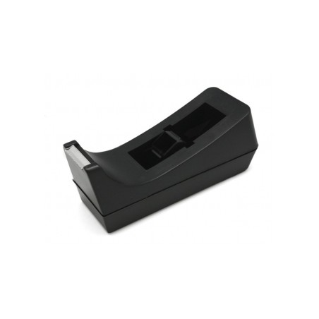 Bismark Portarrollos de Sobremesa para Cintas Adhesivas de hasta 33m - Cuchilla de Acero - Color Negro