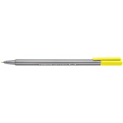 Staedtler Triplus Fineliner 334 Rotulador de Punta Fina - Trazo de 0.3mm - Tinta Base de Agua - Color Amarillo Claro
