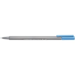 Staedtler Triplus Fineliner 334 Rotulador de Punta Fina - Trazo de 0.3mm - Tinta Base de Agua - Color Azul Cielo