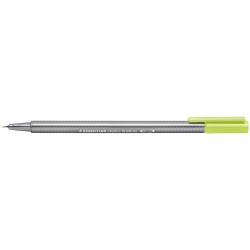 Staedtler Triplus Fineliner 334 Rotulador de Punta Fina - Trazo de 0.3mm - Tinta Base de Agua - Color Verde Lima