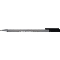 Staedtler Triplus Fineliner 334 Rotulador de Punta Fina - Trazo de 0.3mm - Tinta Base de Agua - Color Negro