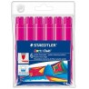 Staedtler Noris Watercolour 340 Pack de 6 Rotuladores de Gran Tamaño - Trazo 3mm Aprox - Lavable Facilmente - Tinta Base de Agua