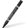 Staedtler Lumocolor 348 Rotulador Permanente de Doble Punta - Secado Rapido - Color Negro