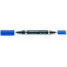 Staedtler Lumocolor 348 Rotulador Permanente de Doble Punta - Secado Rapido - Color Azul