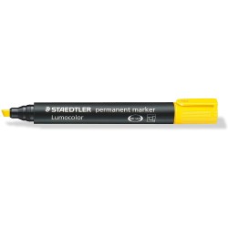 Staedtler Lumocolor 350 Rotulador Permanente - Secado Rapido - Punta 2 - 5 mm Aprox - Color Amarillo