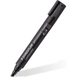 Staedtler Lumocolor 350 Rotulador Permanente - Secado Rapido - Punta 2 - 5 mm Aprox - Color Negro