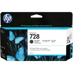 HP 728 Negro Mate Cartucho de Tinta Original - 3WX25A