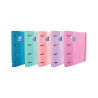 Oxford Europeanbinder Touch Carpeta de 4 Anillas Formato A4+ con Recambio Cuadriculado 5x5mm y 4 Taladros - Tapa Tacto Suave - C