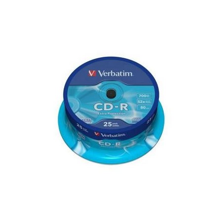 Verbatim CD-R 52x 700MB (Tarrina 25 Uds)