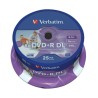 Verbatim DVD+R Doble Capa Printables 8x 8.5GB (Tarrina 25 Uds)
