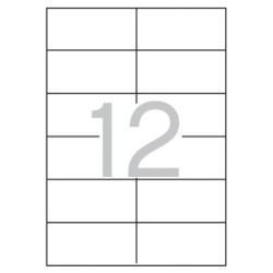 Apli Etiquetas Blancas Permanentes 97.0 x 42.4mm 25 Hojas