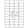 Apli Etiquetas Translucidas Resistentes Intemperie 48.5 x 25.4mm 20 Hojas