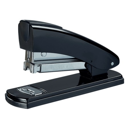 Petrus 2002 Grapadora Metalica Retro - Hasta 30 Hojas - Grapado Cerrado, Abierto y Clavado - Color Negro