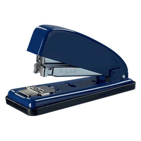 Petrus 226 Grapadora Metalica - Hasta 30 Hojas - Grapado Cerrado, Abierto y Clavado - Color Azul