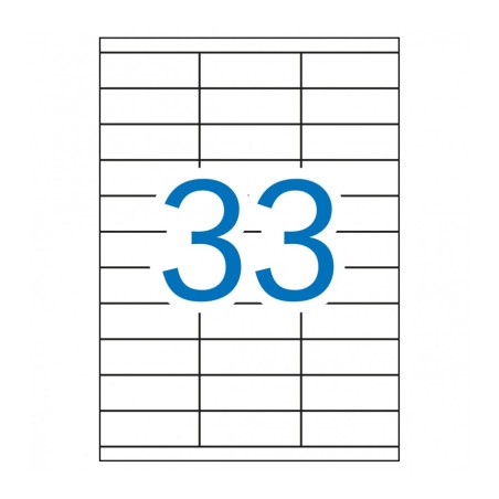 Apli Etiquetas Permanentes Blancas 70 x 25.4 mm - 100 Hojas