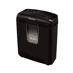 Fellowes 6C Destructora de Papel Manual Corte en Particulas - Destruye hasta 6 Hojas - 11L