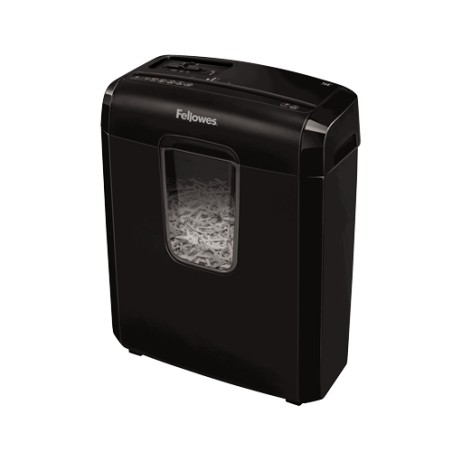 Fellowes 6C Destructora de Papel Manual Corte en Particulas - Destruye hasta 6 Hojas - 11L