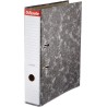 Esselte Archivador de Palanca - Carton - Formato Folio - Lomo 75mm - Capacidad para 500 Hojas - Color Negro Jaspeado