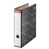 Esselte Archivador de Palanca - Carton - Formato A4 - Lomo 75mm - Capacidad para 500 Hojas - Color Negro Jaspeado