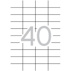 Apli Etiquetas Permanentes Blancas 52.5 x 29.7 mm - 100 Hojas