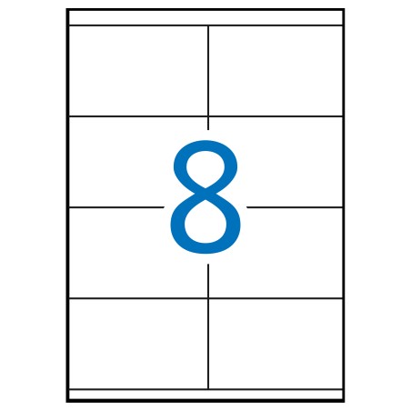 Apli Etiquetas Blancas Permanentes 105.0 x 70.0 mm 100 Hojas