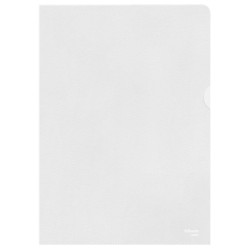 Esselte Caja de 100 Dossiers Uñero - Formato A4 - Lamina de PP - Grosor 0.12mm - Color Transparente